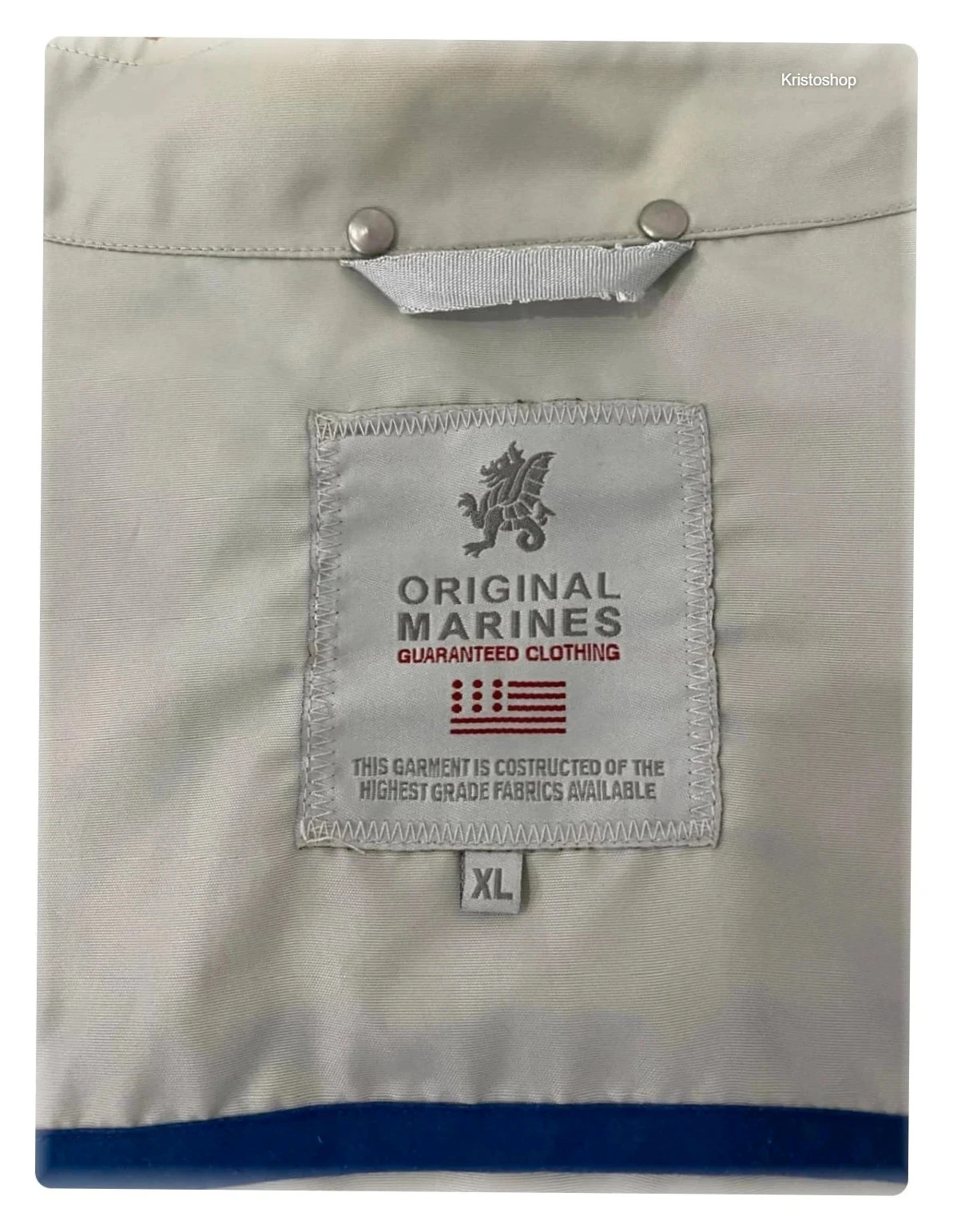 Chaqueta ligera crema de nylon Original Marines Talla XL – photo 6